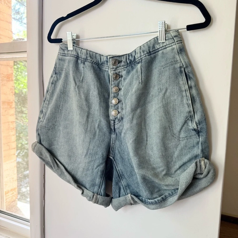 New Free People Osaka Jean Shorts Blue 26